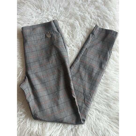 Tommy Hilfiger Women’s Size 8 Plaid Multicolor Casual Pants Skinny Work Logo - Picture 1 of 9